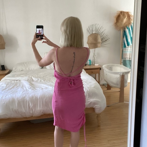 Jens Pirate Booty CROSSINGS MINI DRESS IN SKY PINK - Picture 2 of 4